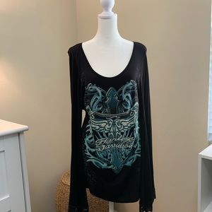 Harley Davidson Shirt with Bling